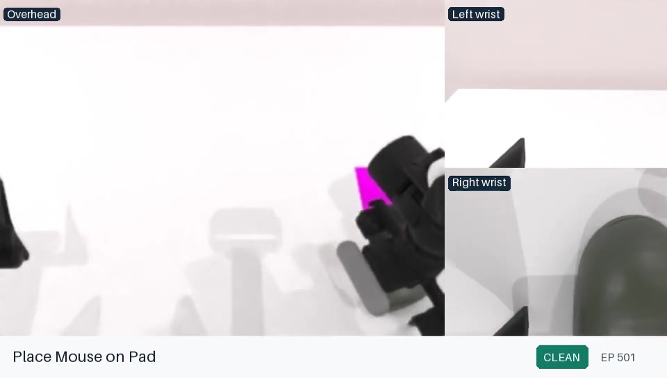 RoboTwin place object on pad task
